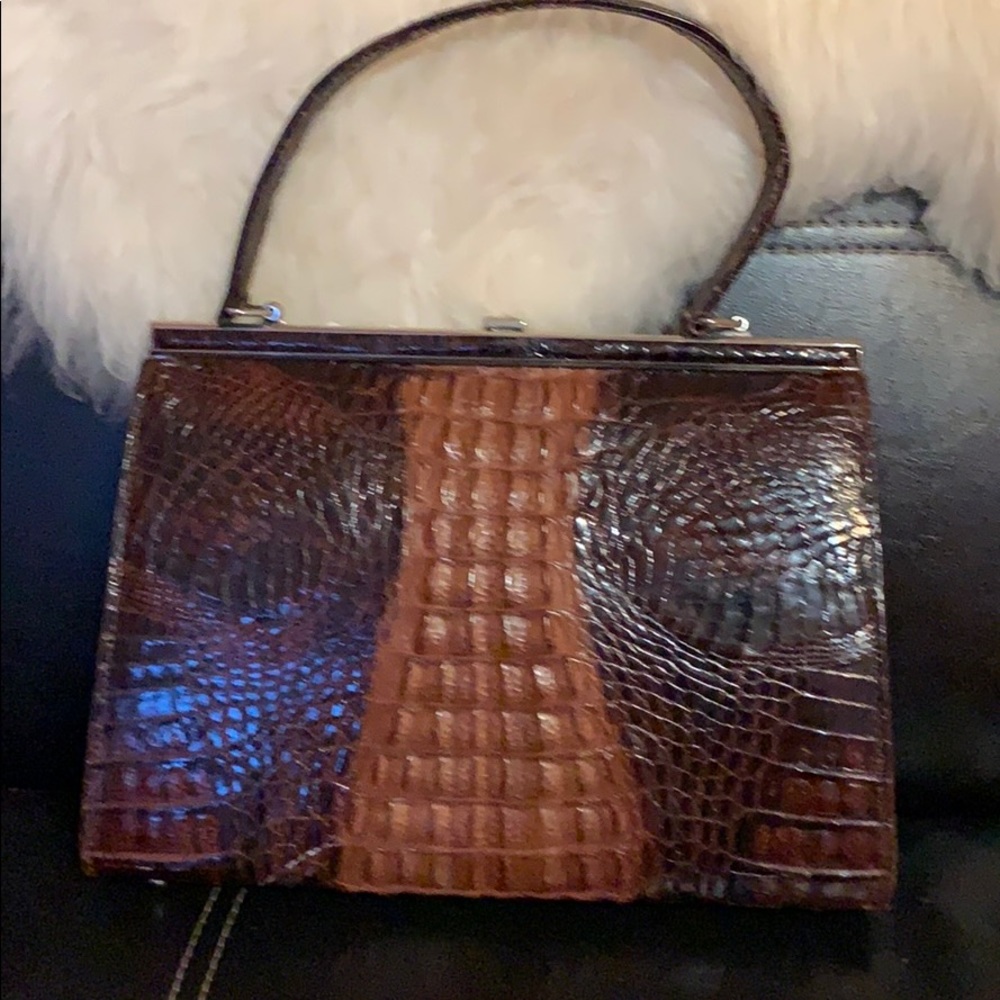 Vintage alligator skin vintage bag